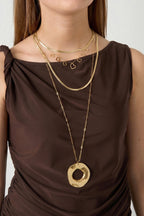 Golden Endless Love Pendant Necklace Eloise Closet Jewelry