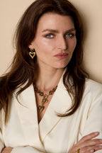 Heart Charm Bead Necklace Eloise Closet Jewelry