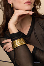 Brushed Bangle Bracelet 5 mm Eloise Closet Jewelry
