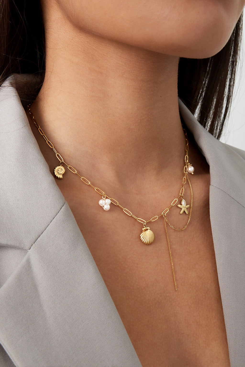 Summer Sea Charm Necklace Eloise Closet Jewelry