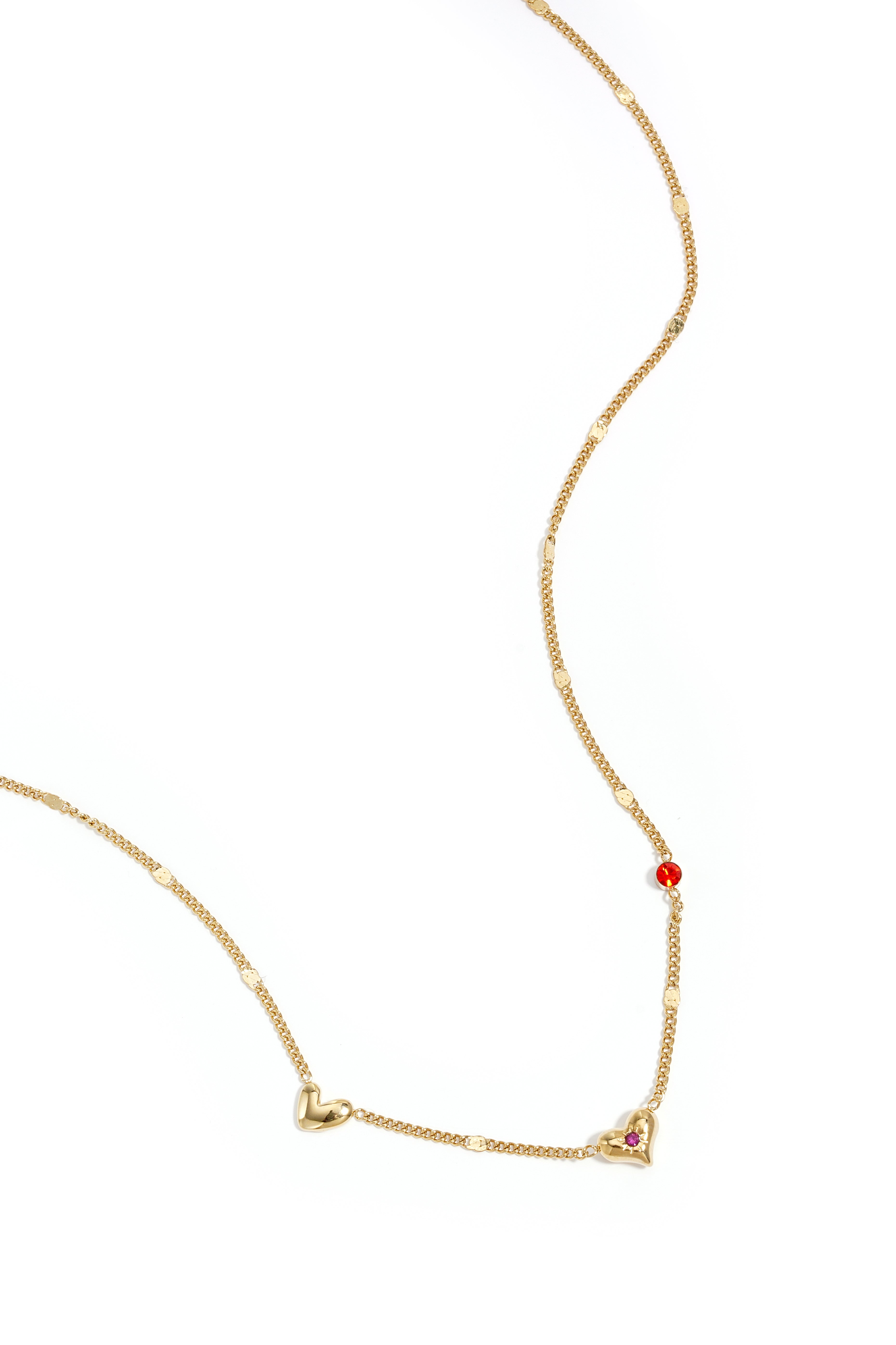 Summer Crystal Heart Necklace Eloise Closet Jewelry