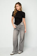 Asymmetric Cotton Tee Eloise Closet
