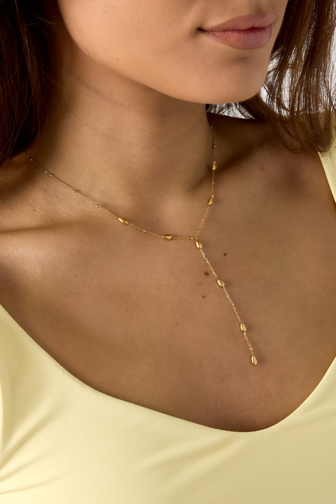 Y-Line Stone Necklace Eloise Closet Jewelry