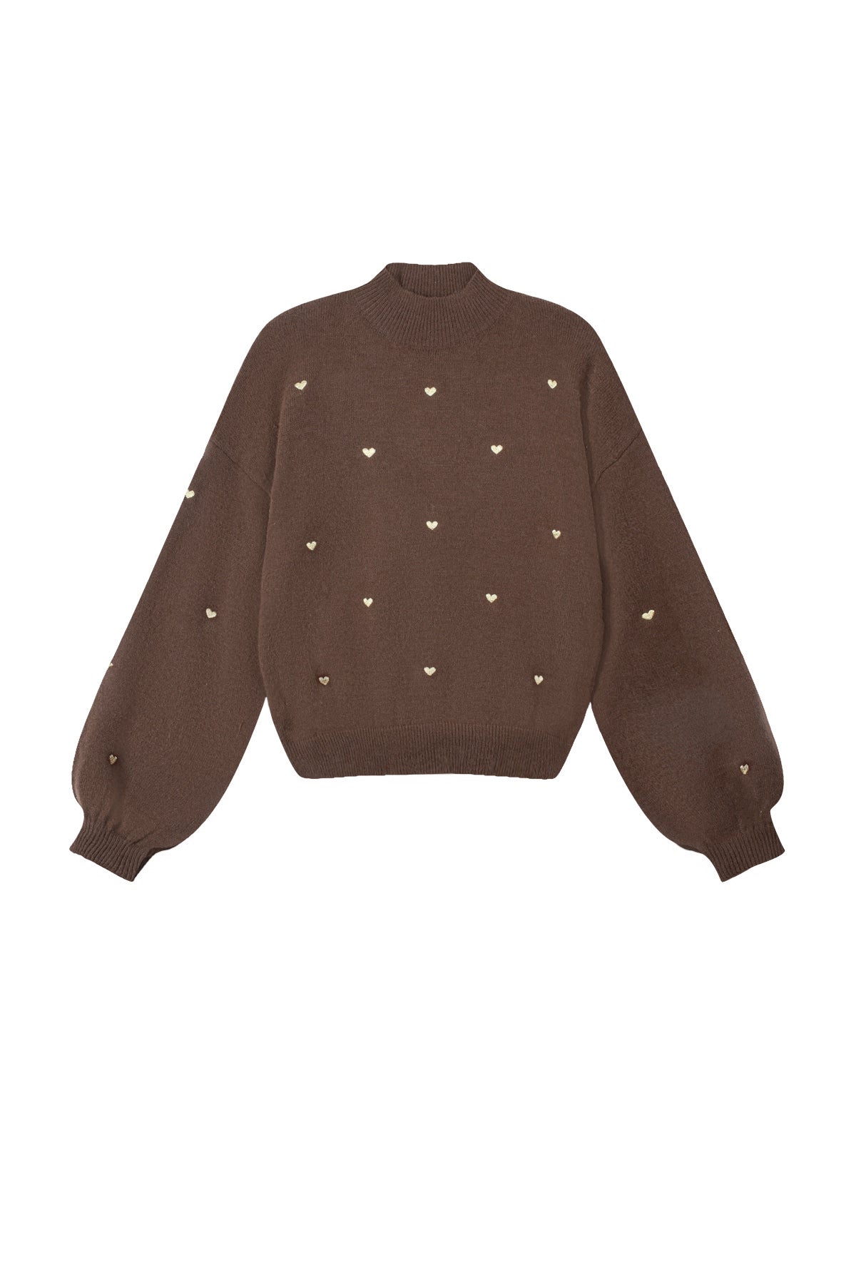 Heart Pattern Knit Sweater Eloise Closet