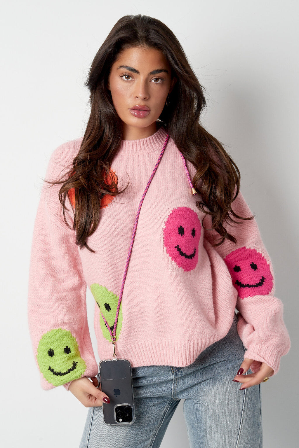 Coral Glow Phone Chain Eloise Closet