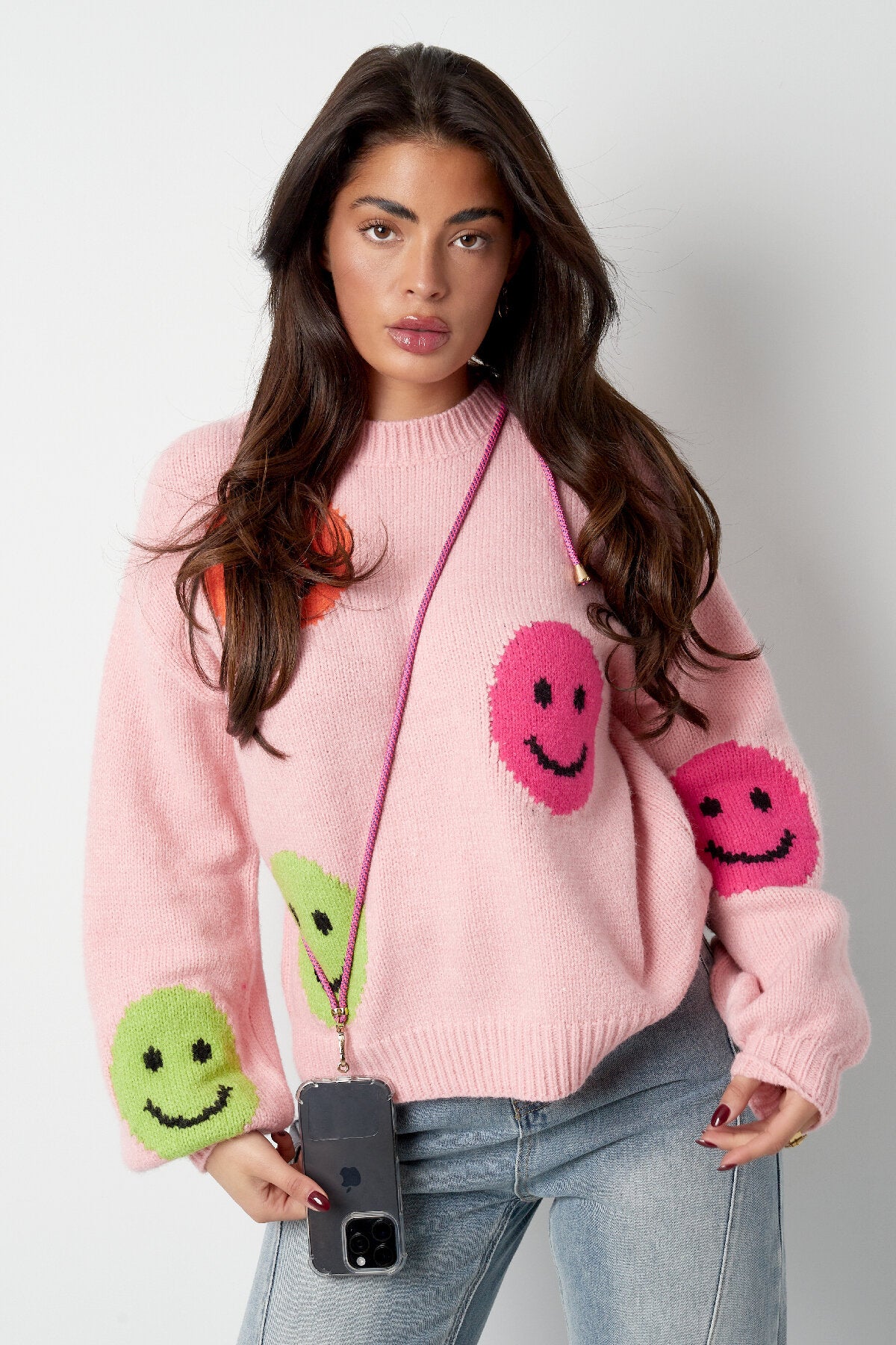 Coral Glow Phone Chain Eloise Closet