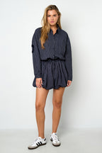 Stripe Breeze Cotton  Shorts Eloise Closet
