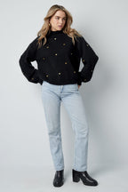Heart Pattern Knit Sweater Eloise Closet