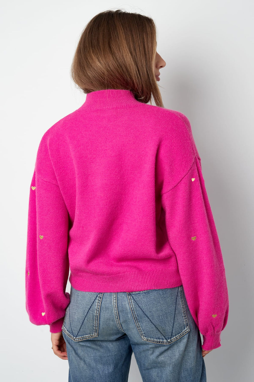 Heart Pattern Knit Sweater Eloise Closet