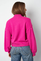 Heart Pattern Knit Sweater Eloise Closet