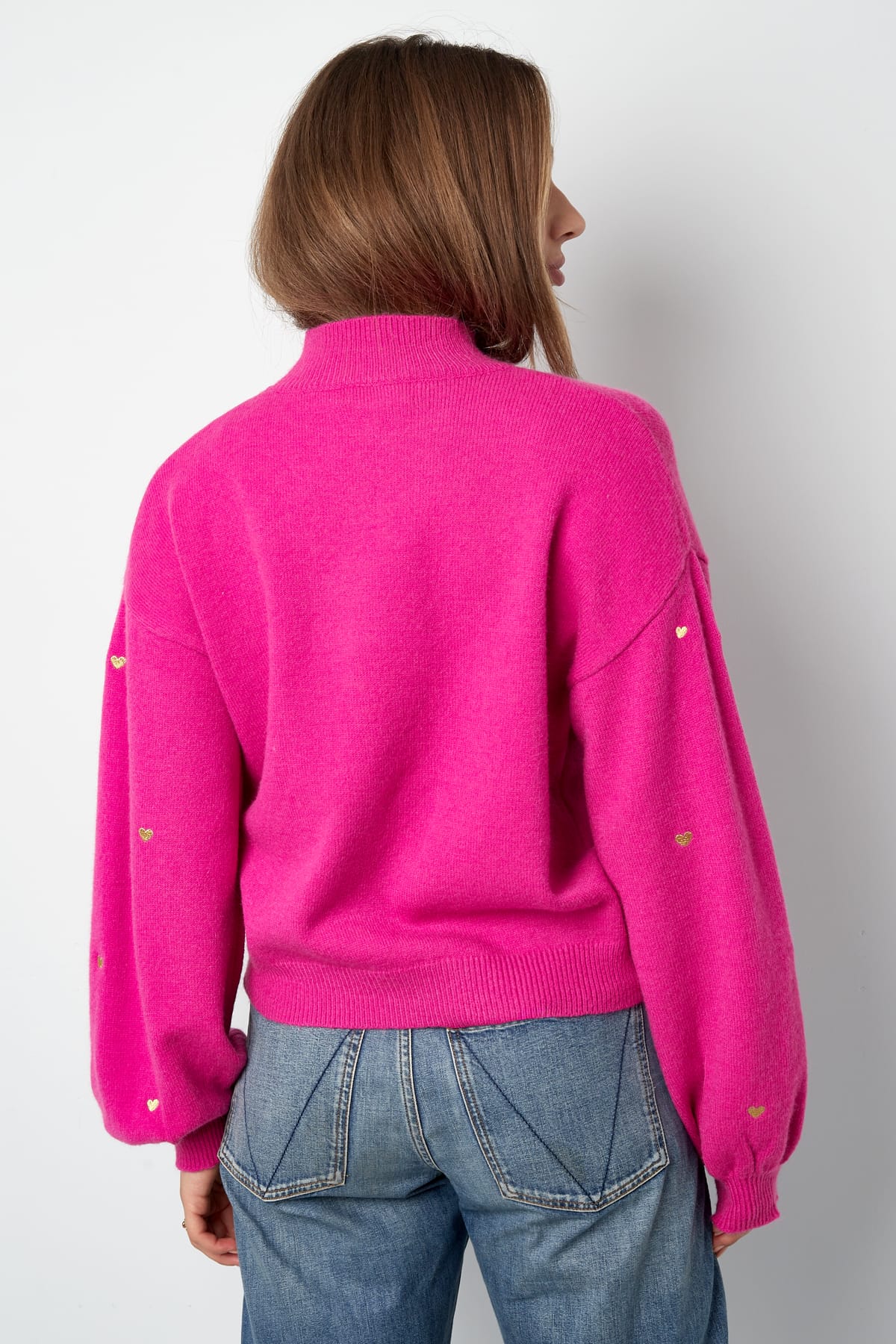 Heart Pattern Knit Sweater Eloise Closet