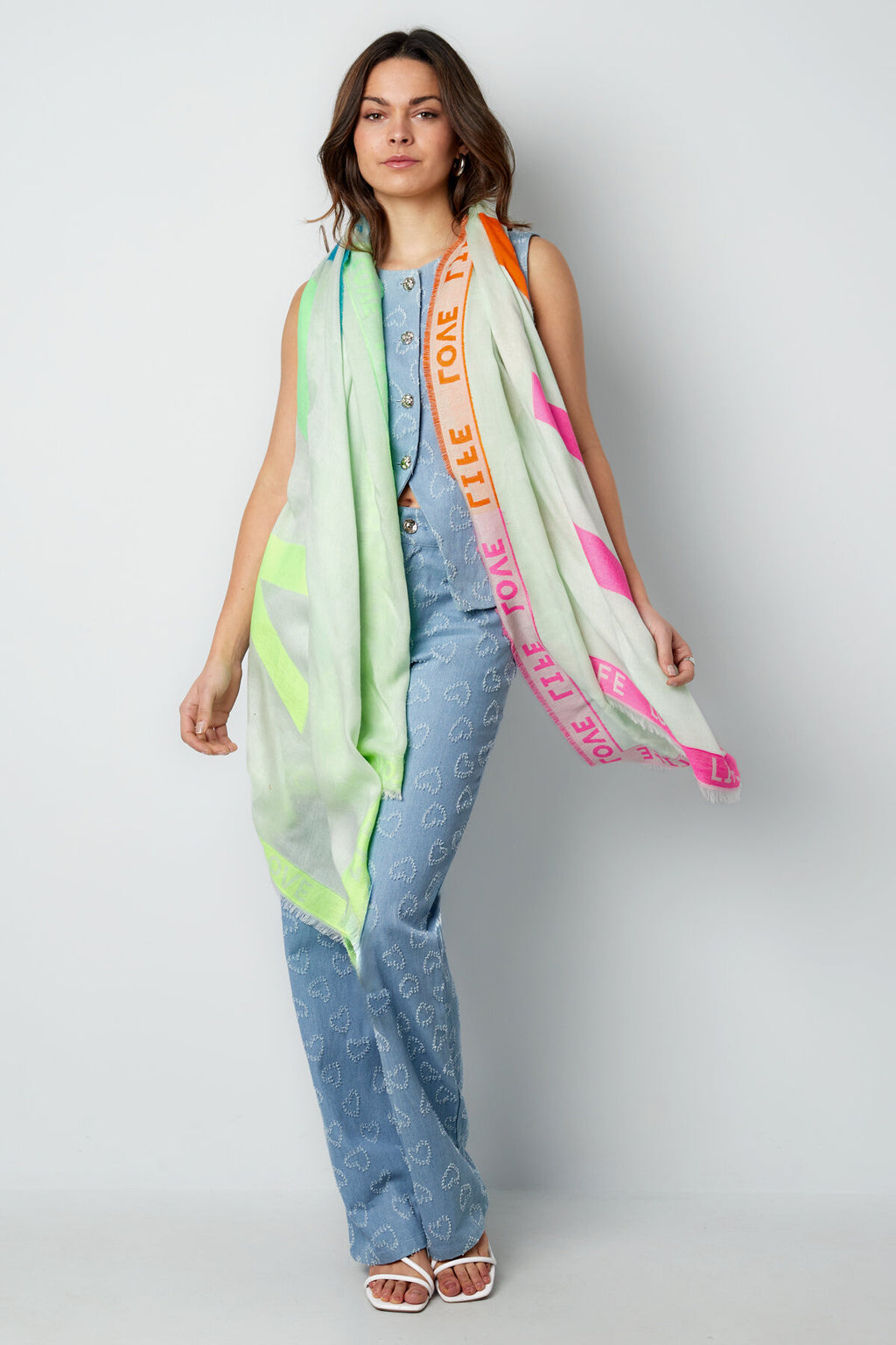 Neon Summer Scarf Eloise Closet