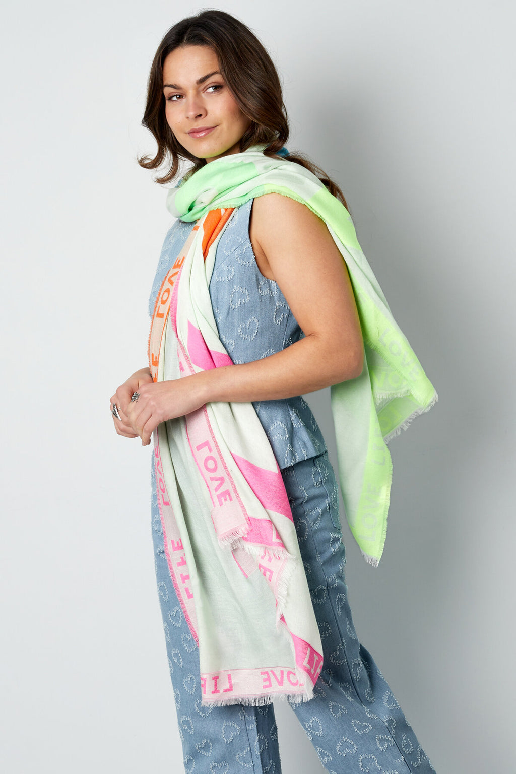 Neon Summer Scarf Eloise Closet
