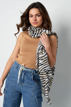 Summer Zebra Scarf Eloise Closet