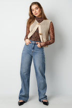 Eloise Closet Openwork Knit Cardigan
