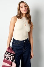 Eloise Closet High Neck Viscose Bodysuit