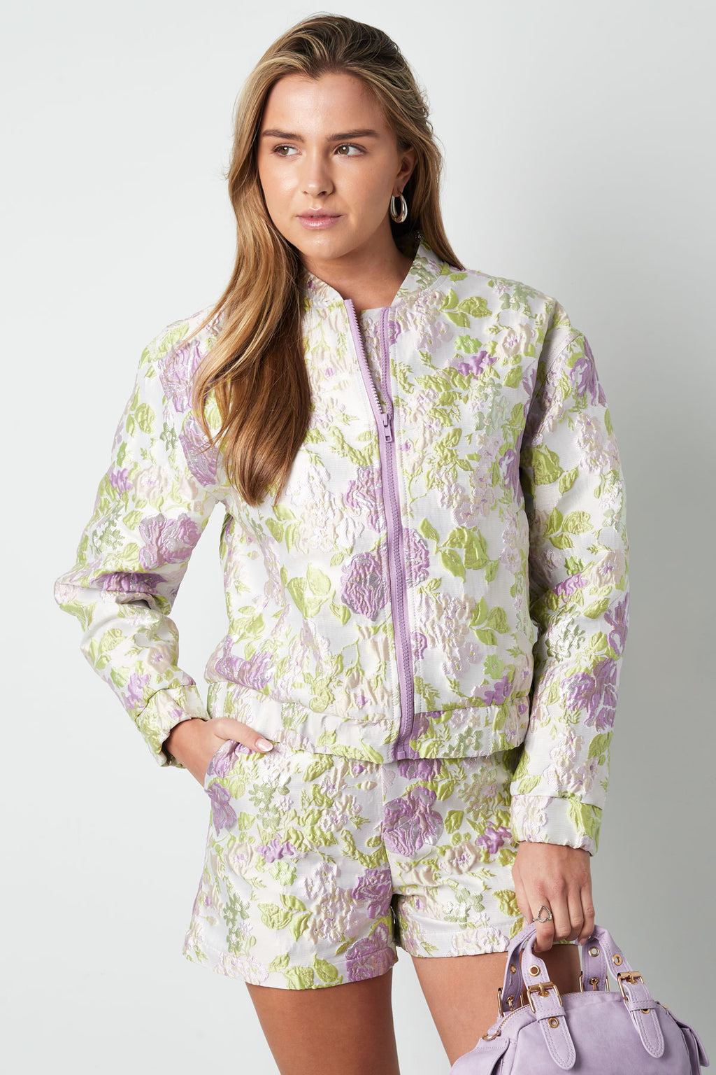 Floral Cropped Jacket Women – Sporty Eloise Closet