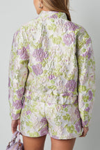 Floral Cropped Jacket Women – Sporty Eloise Closet
