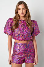 Floral Puff Sleeve Top Eloise Closet