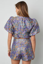Floral Puff Sleeve Top Eloise Closet
