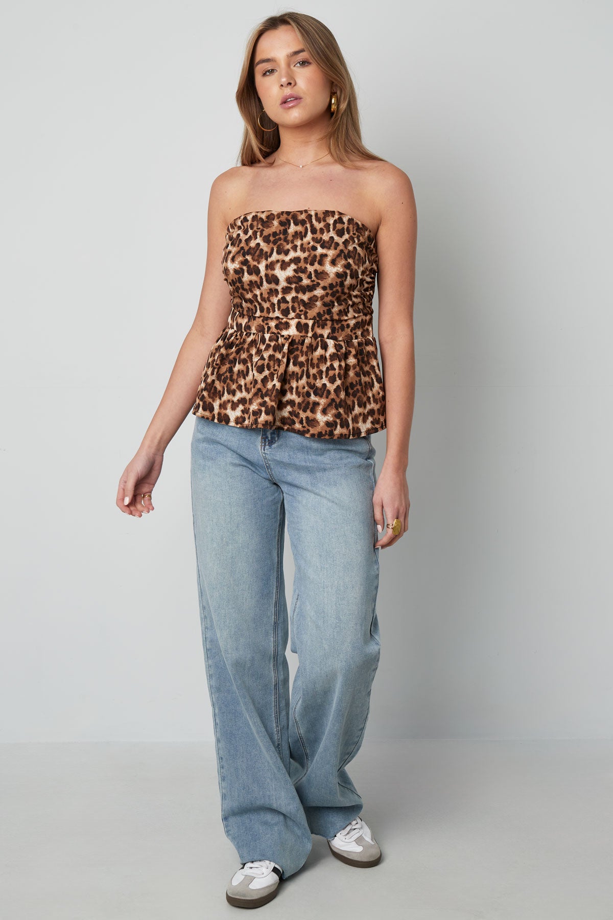 Wild Peplum Tube Top Eloise Closet