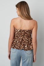 Wild Peplum Tube Top Eloise Closet