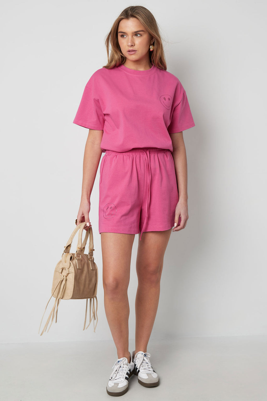 Eloise Closet Cotton Drawstring Casual Shorts