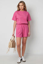 Eloise Closet Cotton Drawstring Casual Shorts