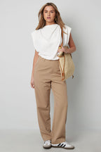 Eloise Closet  Wide-Leg Cotton Blend Jumpsuit