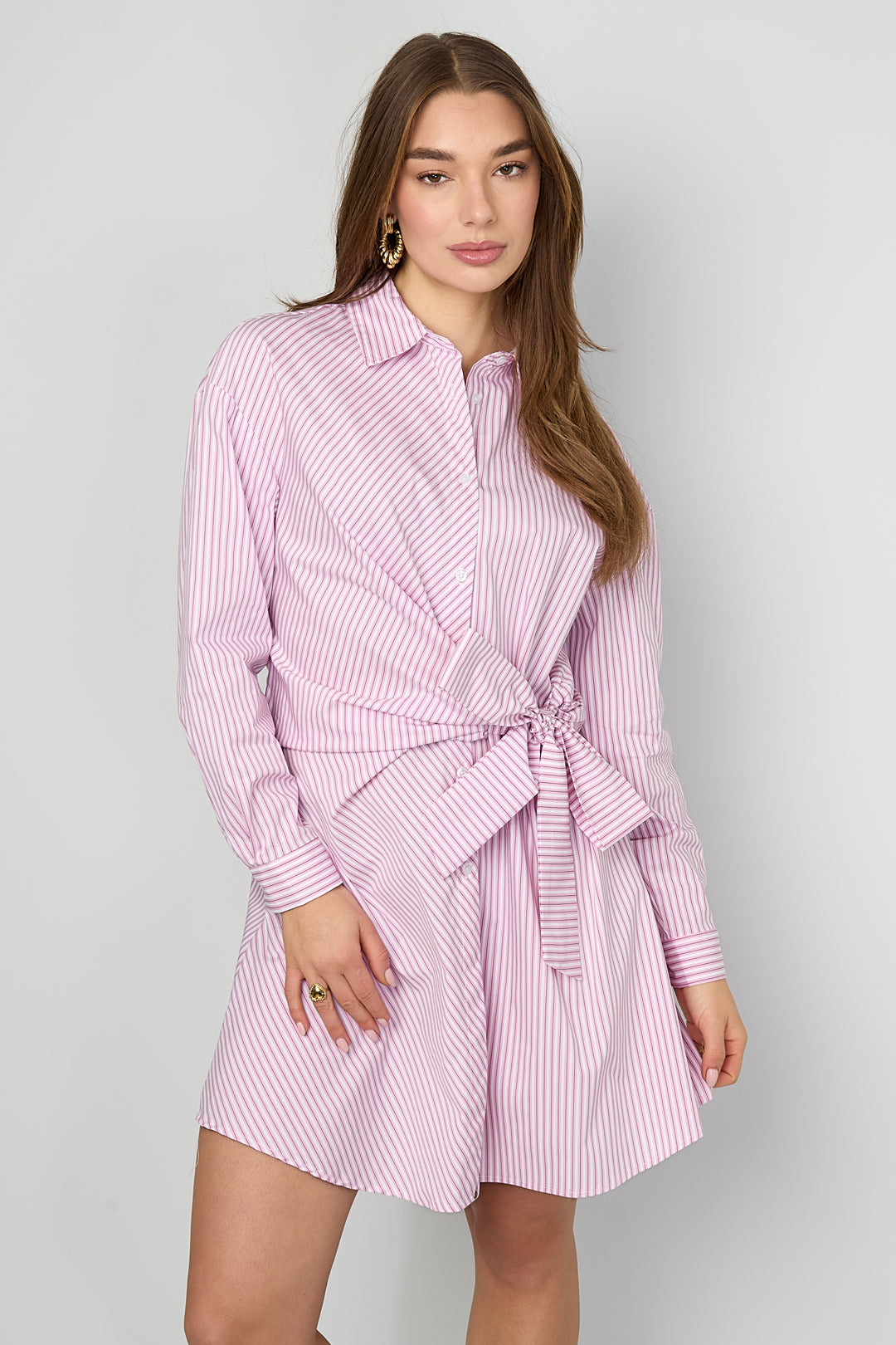 Eloise Closet Knotted Blouse Dress