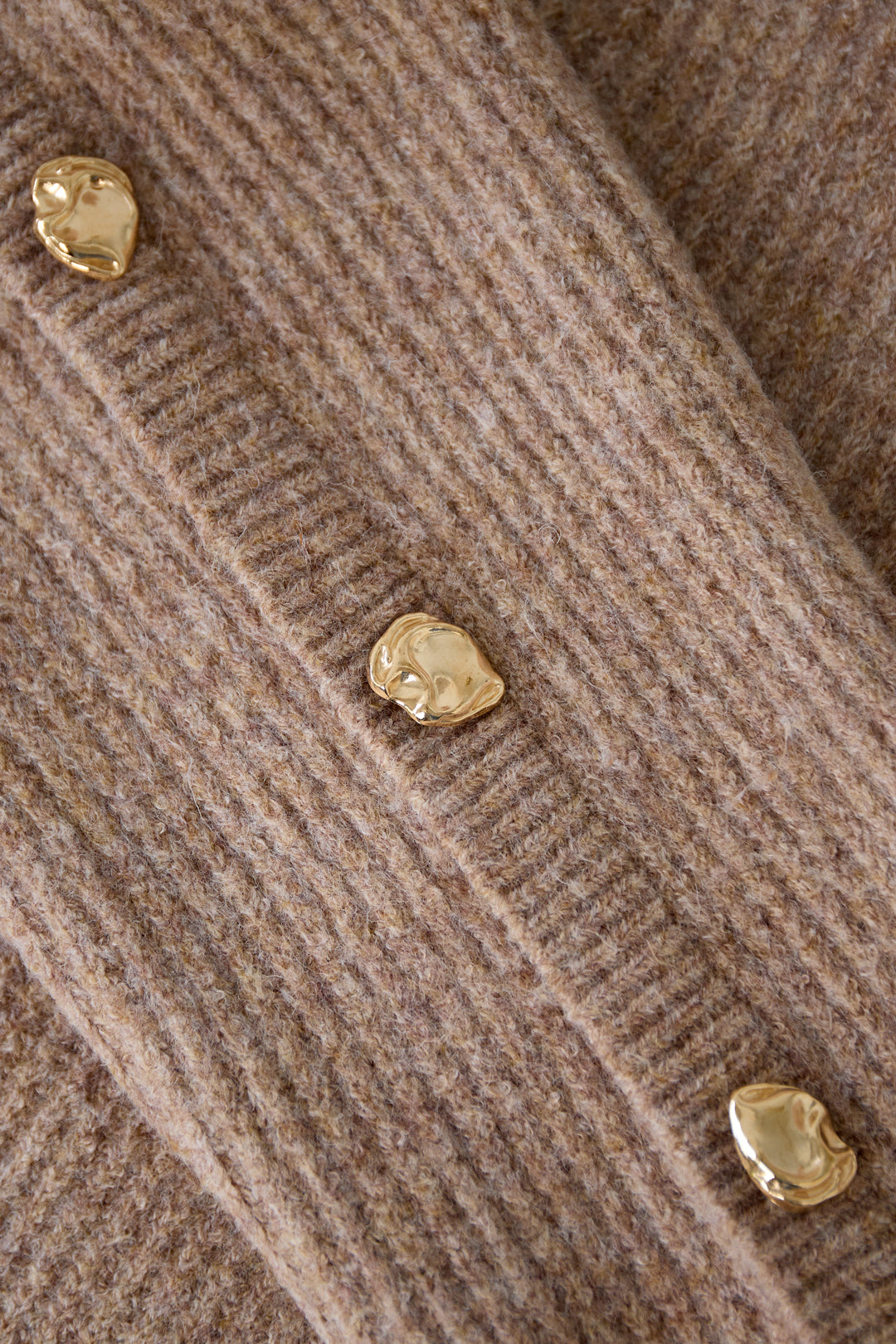 Gold Button Turtleneck Sweater Eloise Closet