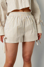 Eloise Closet Striped Cotton Tie-Up  Cotton Woven