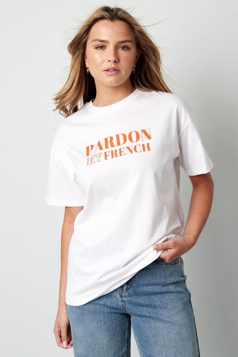 Letter Statement  Cotton T-Shirt Eloise Closet