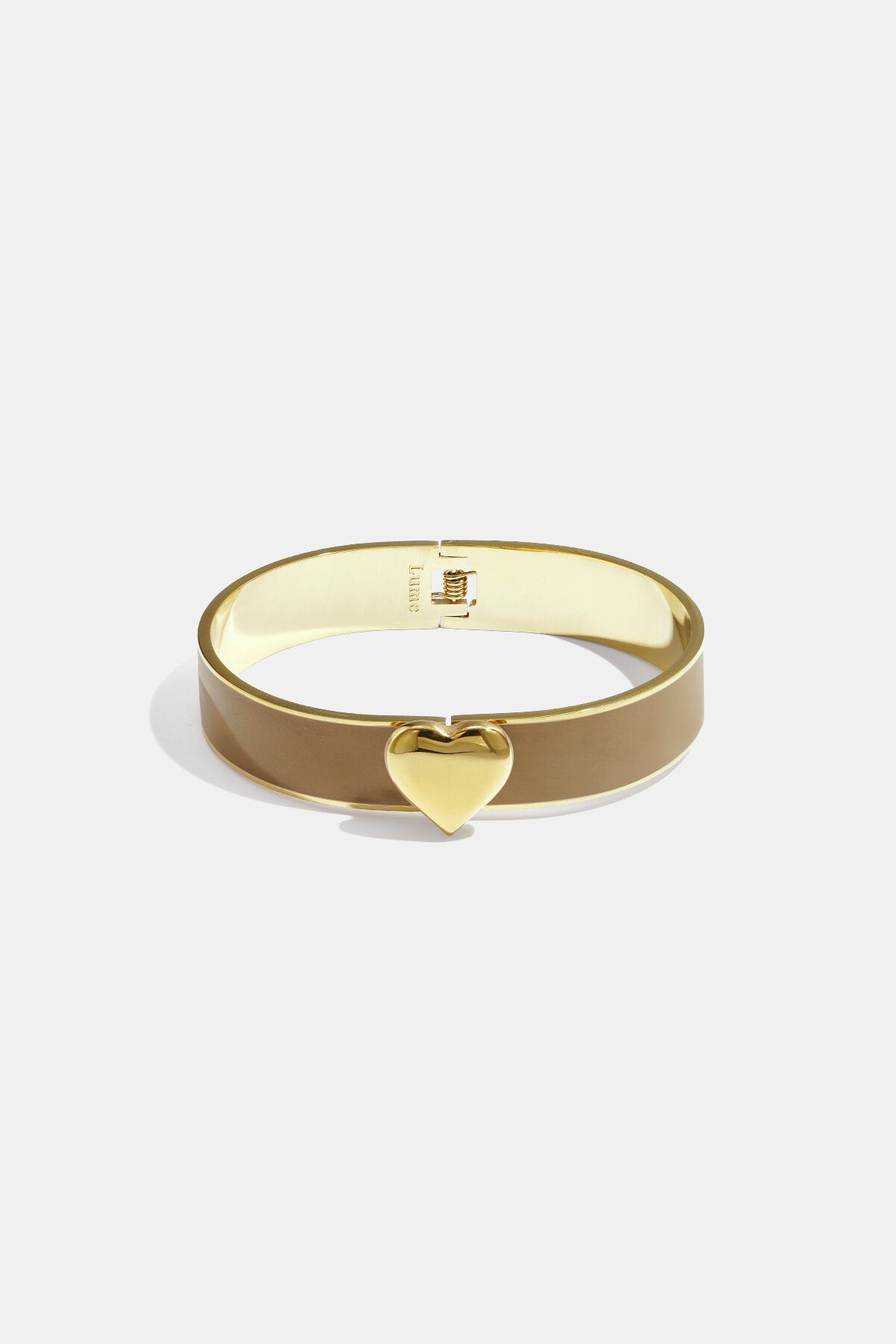 Heart Detail Statement Bracelet 1.3 cm Eloise Closet Jewelry