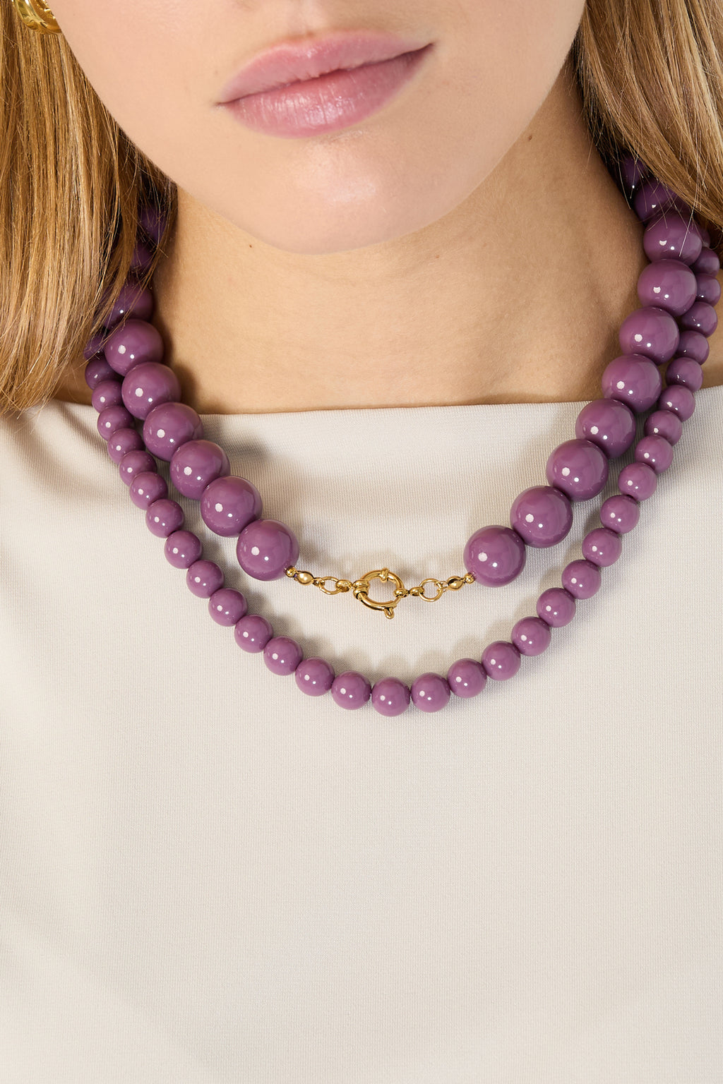 Medium Bead Necklace Eloise Closet Jewelry - 10mm