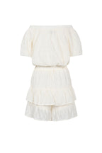 Eloise Closet Off-Shoulder Ruffle Bodysuit Woven Polyester