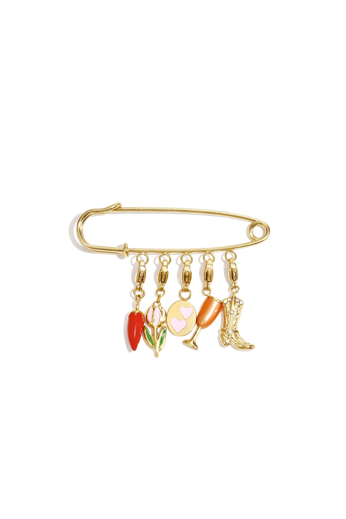 Brooch 5 DIY charms