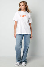 Letter Statement  Cotton T-Shirt Eloise Closet