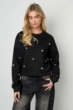 Stud Detail Knit Sweater Eloise Closet