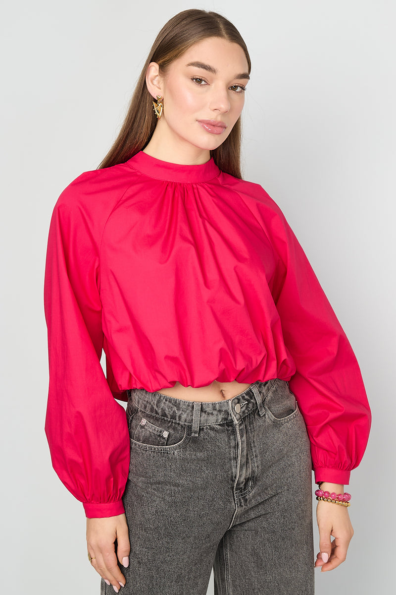 Bow Open Back Top Women – Cotton Casual Eloise Closet