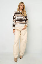 Lola Stripe Knit Sweater Eloise Closet