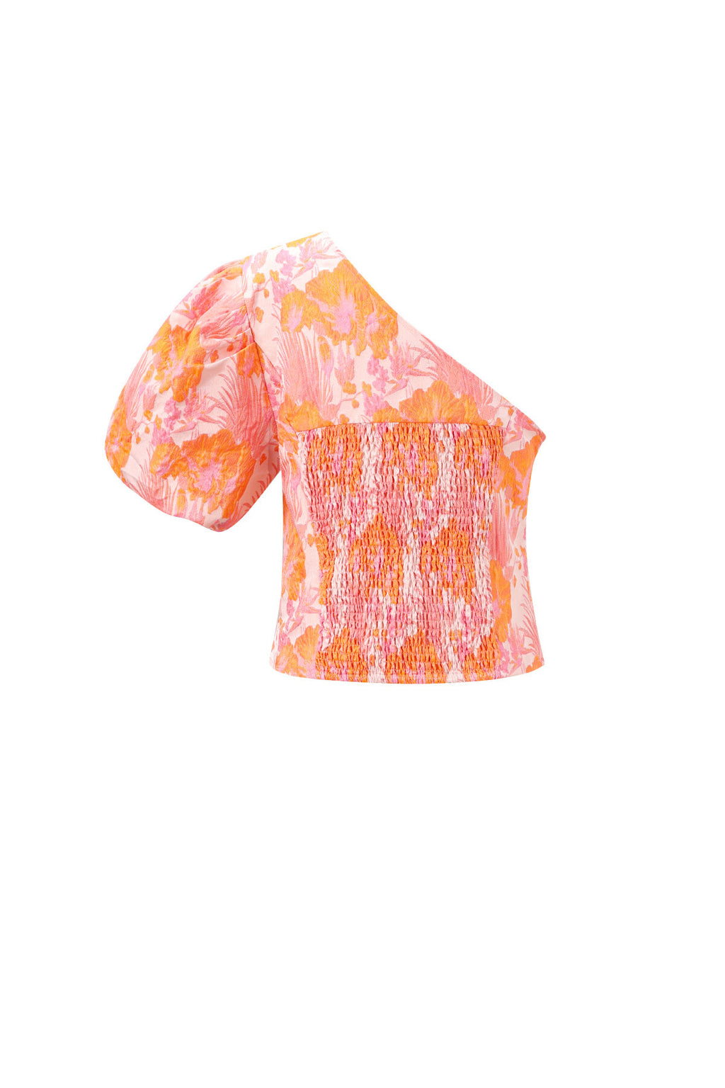 Tropical Summer One Shoulder Top Eloise Closet