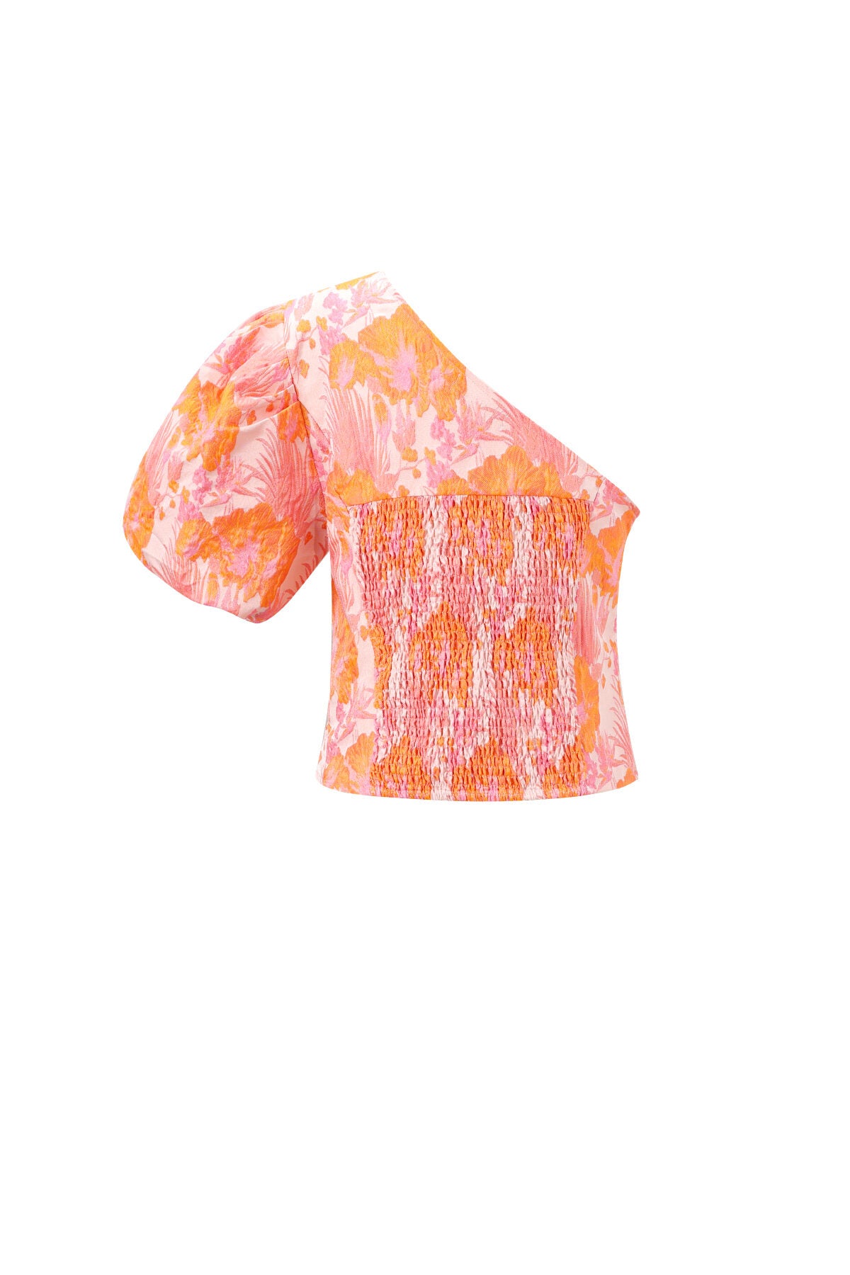 Tropical Summer One Shoulder Top Eloise Closet