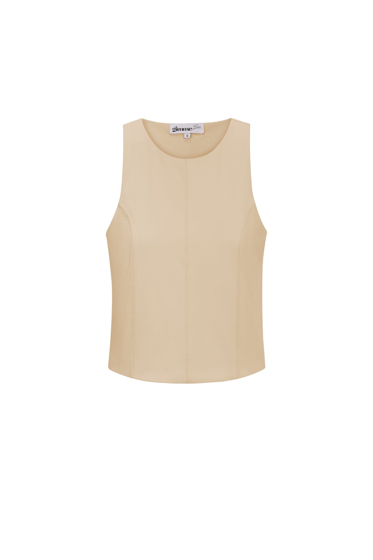 Seam Detail Sleeveless Summer Top Eloise Closet