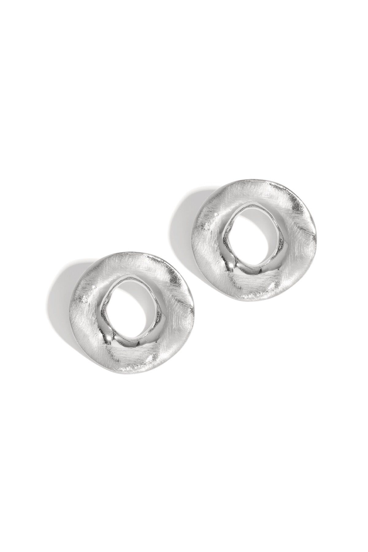 Aura Round Statement Earrings Eloise Closet Jewelry