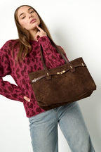 Soft Suede Tote Bag Eloise Closet