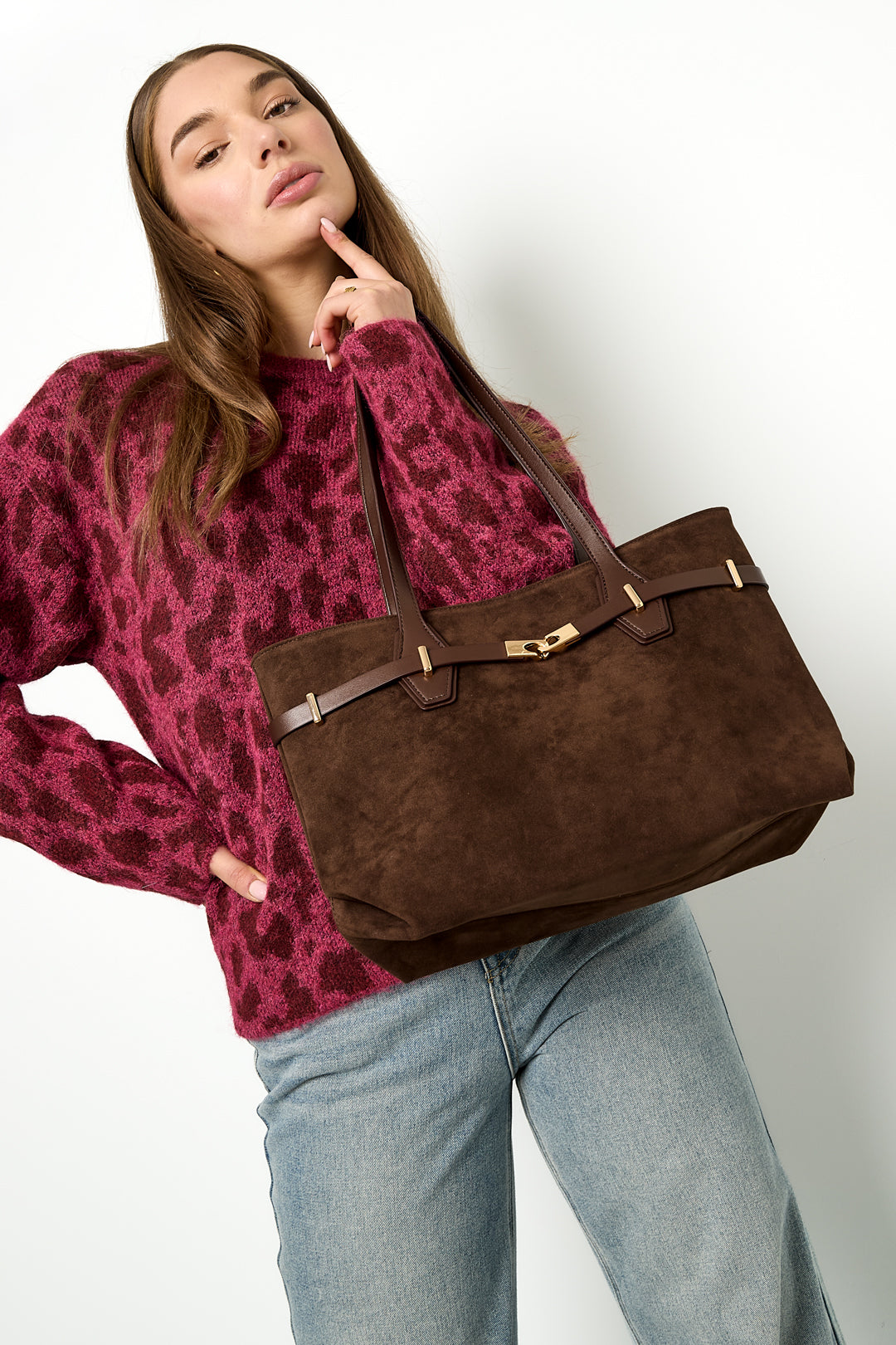 Soft Suede Tote Bag Eloise Closet