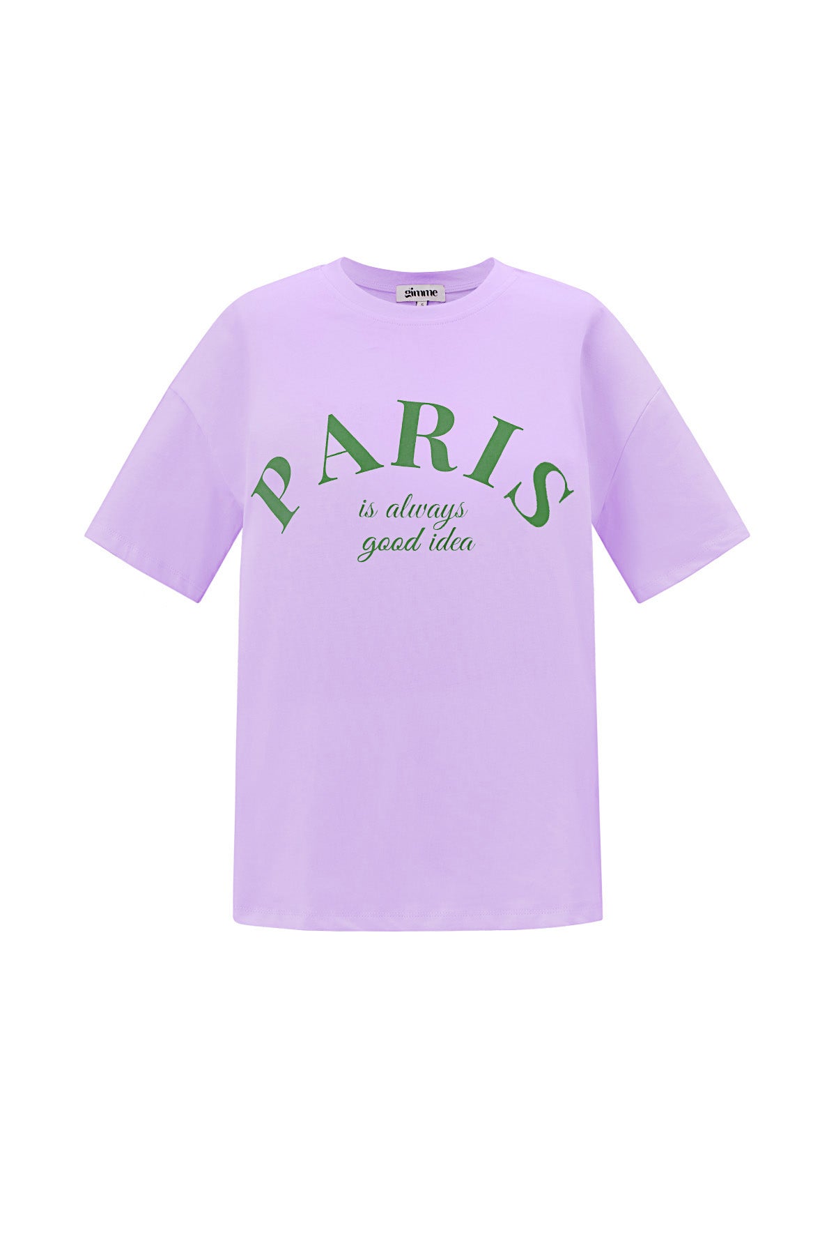 Paris Quote Cotton T-Shirt Eloise Closet