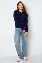 Eloise Closet Viscose Knit Cardigan Casual Solid Color