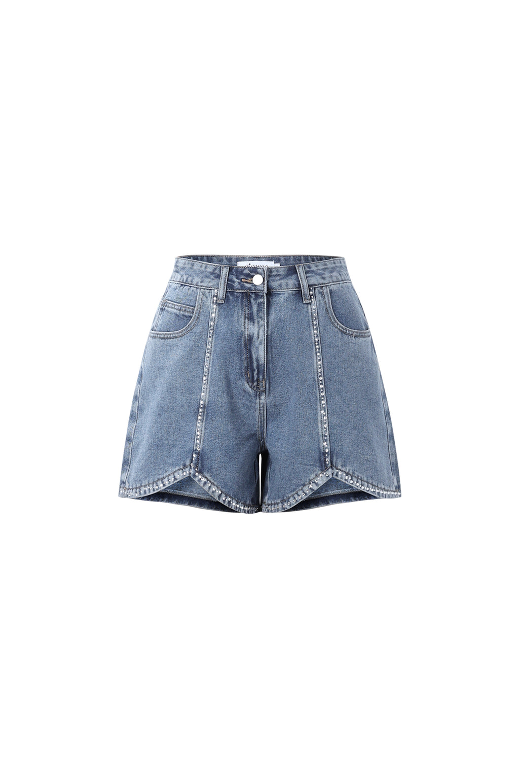 Crystal Denim Shorts Eloise Closet